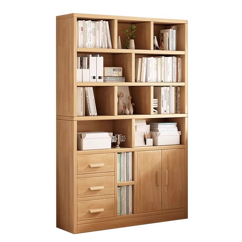 Estante de libros estante de piso estante de estudiantes armario de almacenamiento integrado contra la pared armario de almacenamiento doméstico sala de estar mostrador gabinete vertical