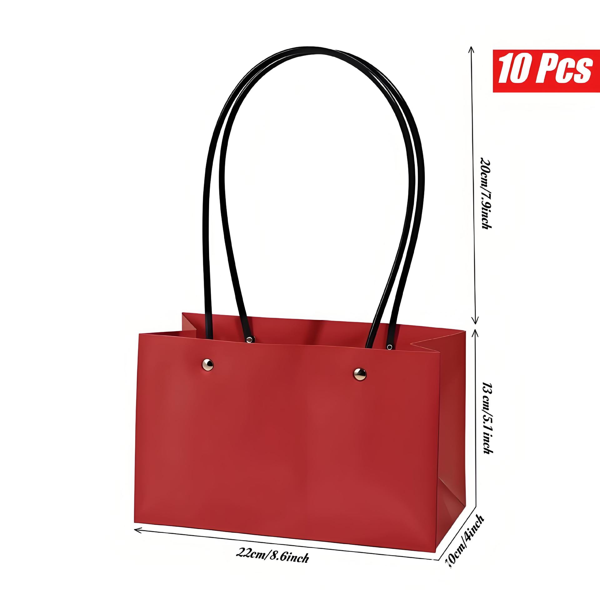 Día de la Madre Macaron Bolsa de arreglos florales portátil Embalaje de flores al por mayor Bolsa de embalaje de ramo impermeable Caja de flores florales Canasta