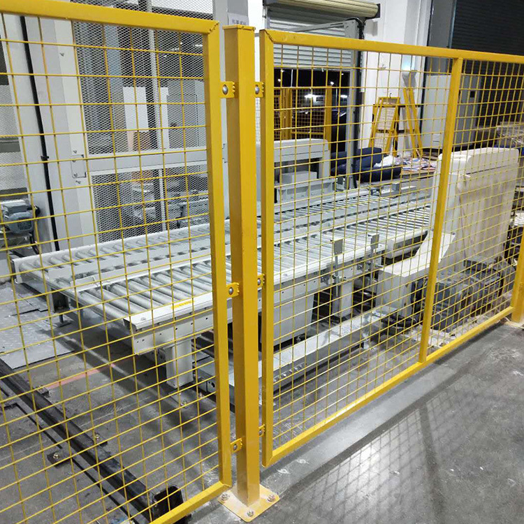 车间隔离围栏网 防腐耐用 黄、绿白 低碳钢丝厂区机器设备防护网