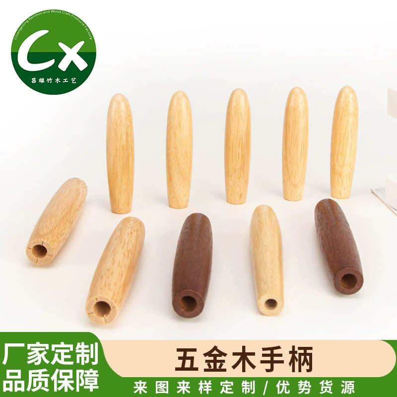 Деревянная ручка для дразнилки для кошек, из каучукового дерева, лотосового дерева, букового дерева, деревянная ручка для кухонной утвари, деревянная ручка для удочки, ручка