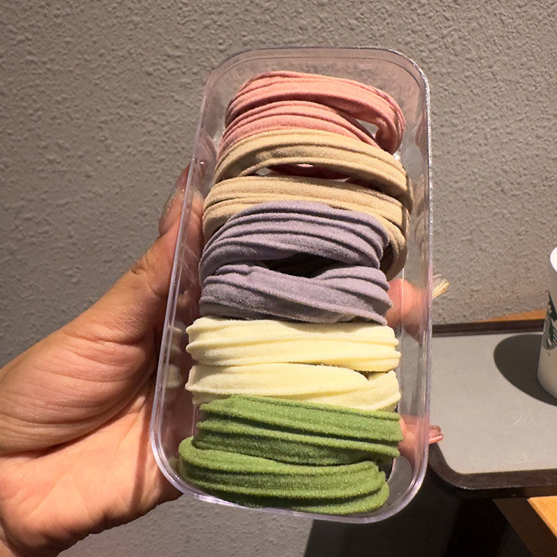 Otoño y invierno 2024 nuevo cabello de alta calidad cuerdas elásticas de cabello cuerdas de cola de caballo de alta altura elásticas anillo de cabello duradero