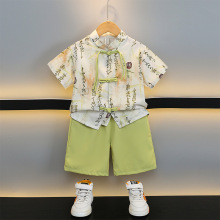 男小童2025夏季新款复古古典国风小男孩千古文改良汉服套装两件套