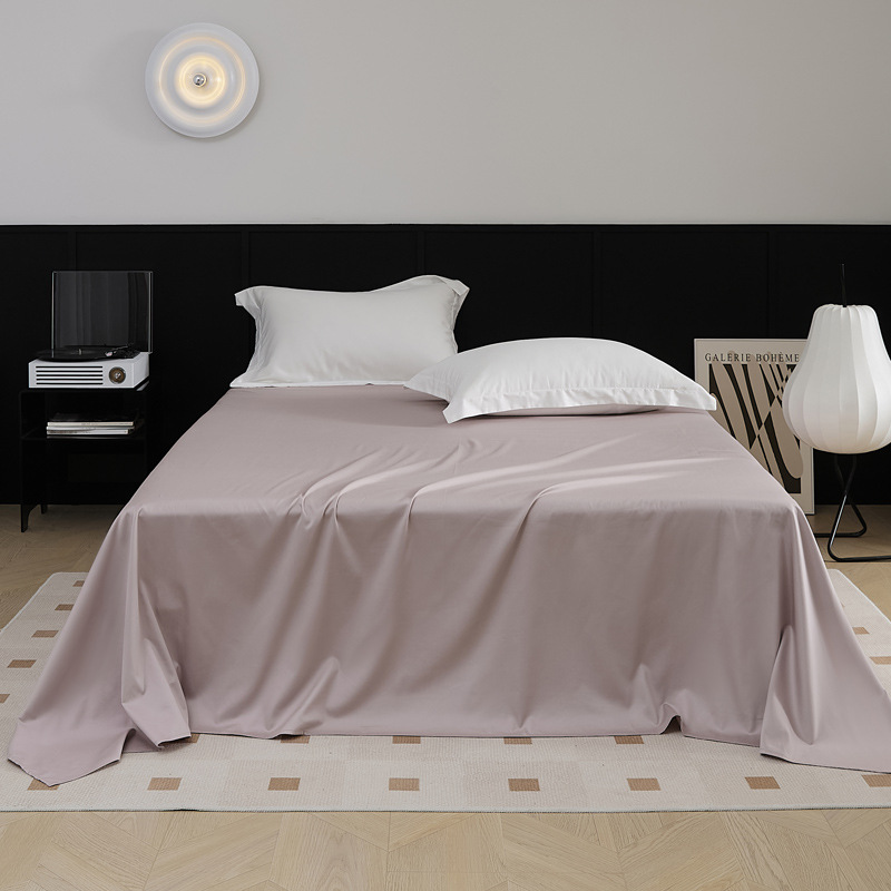 Nueva sábana de algodón de fibra larga 100S de una sola hoja de 1,5 m sábana de algodón agradable para la piel sábana de 1,8 m