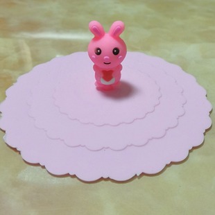 Factory direct supply creative silicone cup lid cartoon magic silicone lid cartoon silicone cup lid