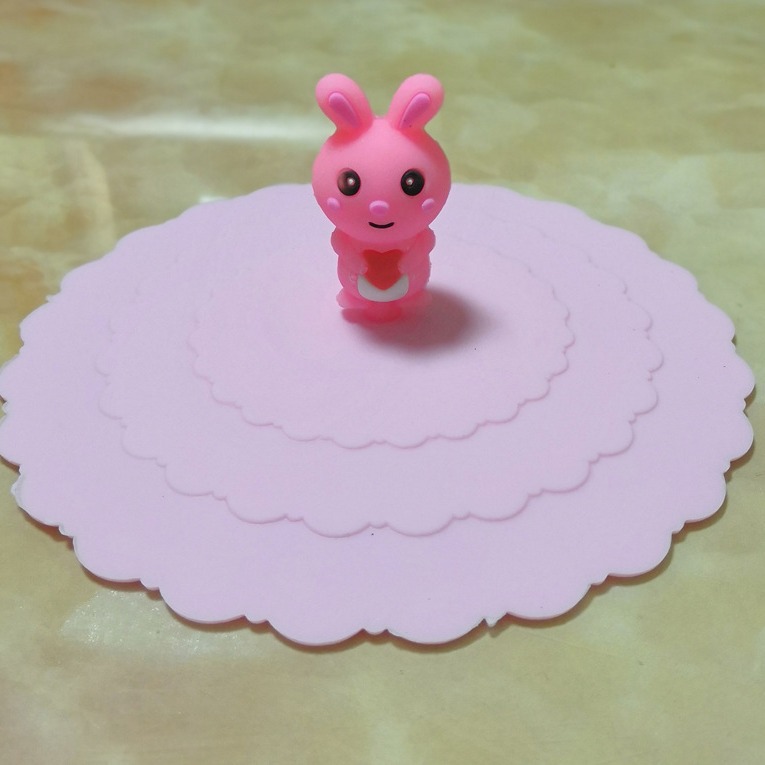 厂家直供 创意硅胶杯盖 卡通魔术硅胶盖 卡通硅胶杯盖