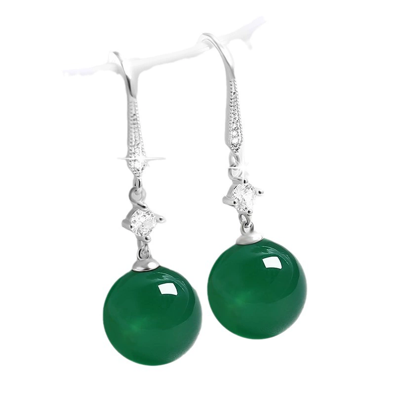 Серьги, короткие из циркония, ювелирные изделия из жемчуга, европейский стиль, с камнем