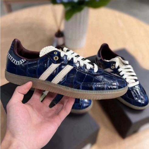 Wales Bner X Sam Collegiate Navy Night Fashionable Men's and Women's Sneakers Wales Bner X Sam Collegiate Navy Night Fashionable Men's and Women's Sneakers