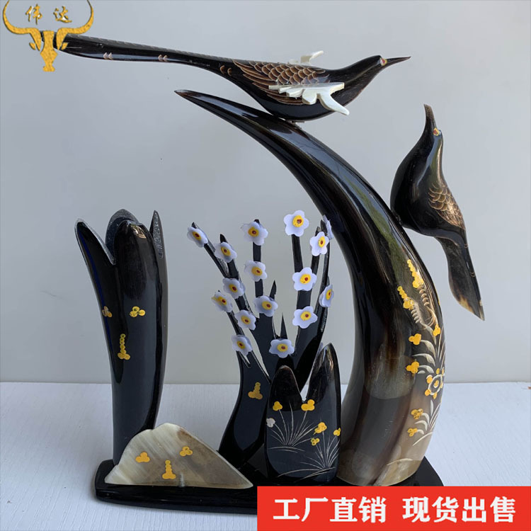 牛の角の工芸品は眉の先の牛の角の彫刻が好きです。|undefined