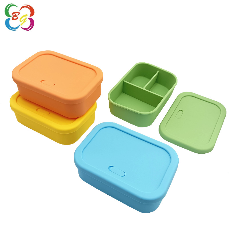 Ins lonchera de silicona de grado alimenticio, conveniente lonchera con calefacción por microondas, lonchera para trabajadores de oficina, lonchera para estudiantes