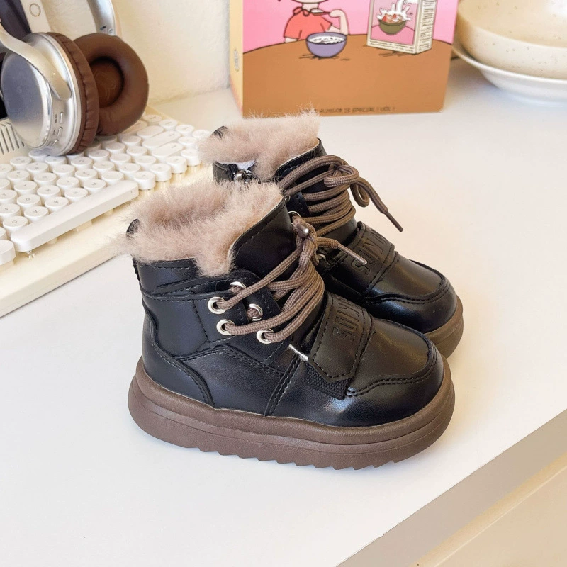 Children's winter warm boots for leisure for boys, Korean style