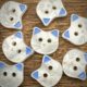 Cute Kitten Button Cartoon Animal Baby Blue Children Baby Sweater Cardigan Button Handmade Accessories Decorative Buckle