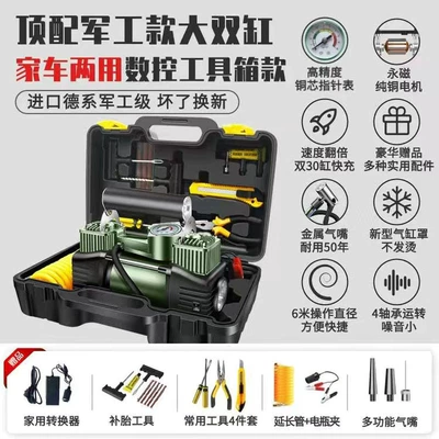 Use and 220V for Home | Hava nasosu - military-green-12v220v-pointer-large-double-cylinder-tool-box