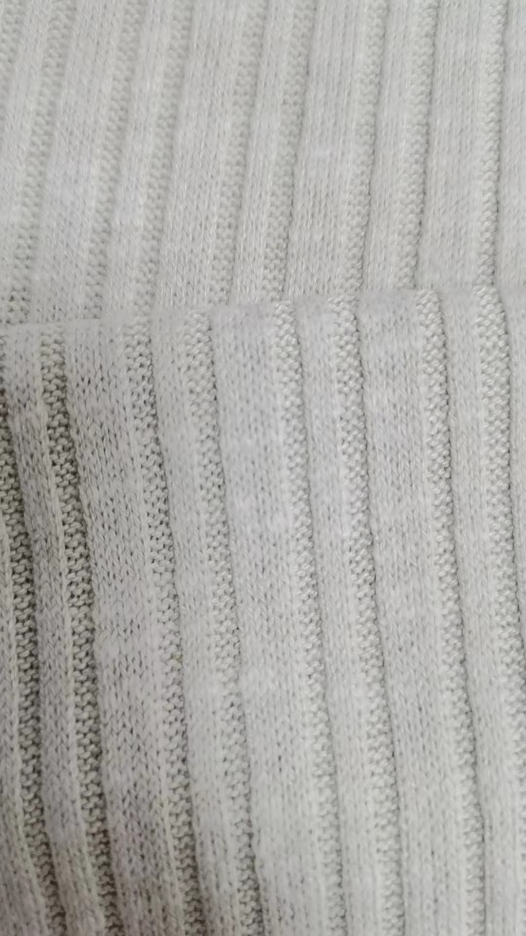 TCR粗针竹节不规则罗纹布涤棉人棉氨纶浅绿面料厂家批发