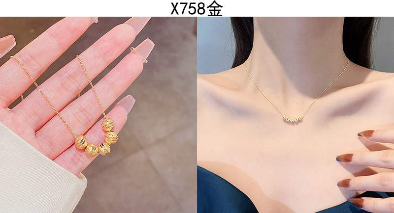 韩国轻奢钛钢珍珠项链女小众高级设计感ins风百搭气质锁骨链批发详情39