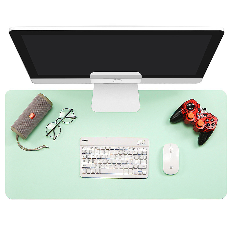 Fabricante en stock Amazon transfronteriza alfombrilla de ratón de cuero grande impermeable almohadilla de escritorio de oficina estudiante almohadilla de escritura logotipo impreso