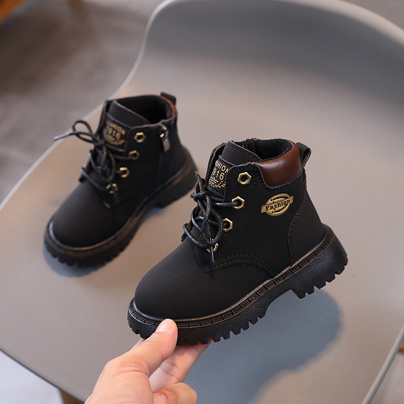 Martin da ragazzo 2023 Edizione coreana Autunno Nuovo Stivali corti da passeggio Piccoli, medi e grandi per bambini morbidi_voghion.com