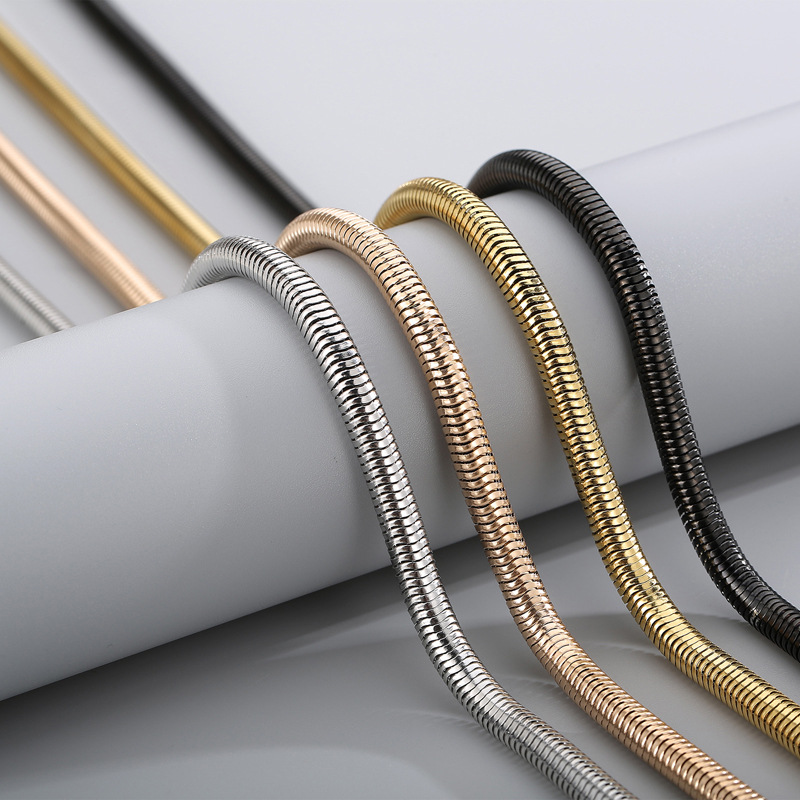 Geometric Pattern Hip-Hop Geometric Titanium Steel 18K Gold Plated Men's Necklace