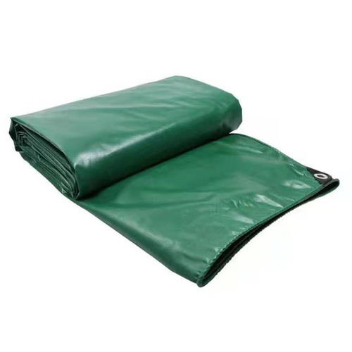 Thickened PVC Waterproof Oilcloth Sunshade Shade Coated Tarpaulin Green Canvas Durable Scratch-Resistant Outdoor Covering Fabric