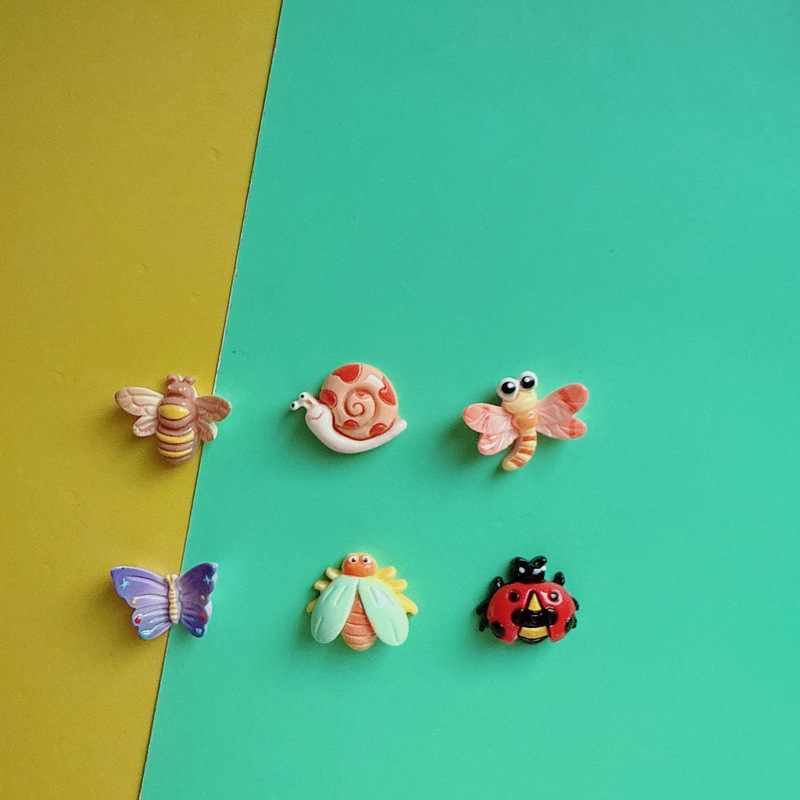 蝶、トンボ、てんとう虫、クリエイティブ手作り DIY クリーム接着剤樹脂アクセサリー、ヘアアクセサリー、バッグ、おもちゃ、靴、アクセサリー材料のバッチ|undefined