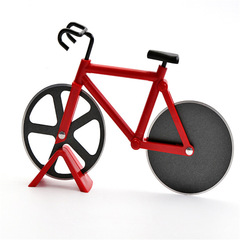 Bicycle pizza cutter stainless steel creative pizza roller cutter double wheel Amazon kitchen tools wholesale