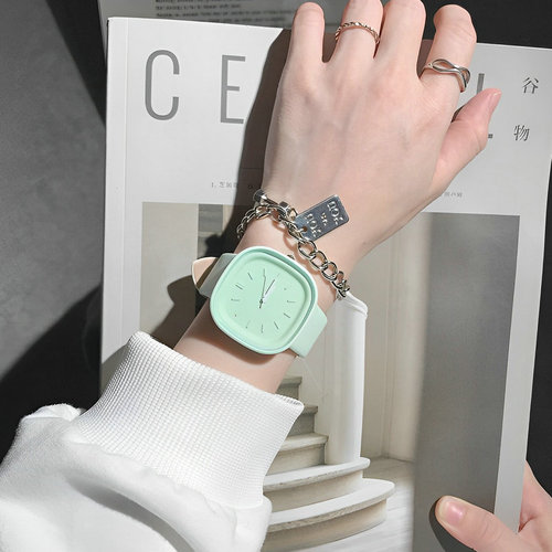 Chic Korean style niche design simple fashion square watch women's ins style versatile temperament casual quartz watch women