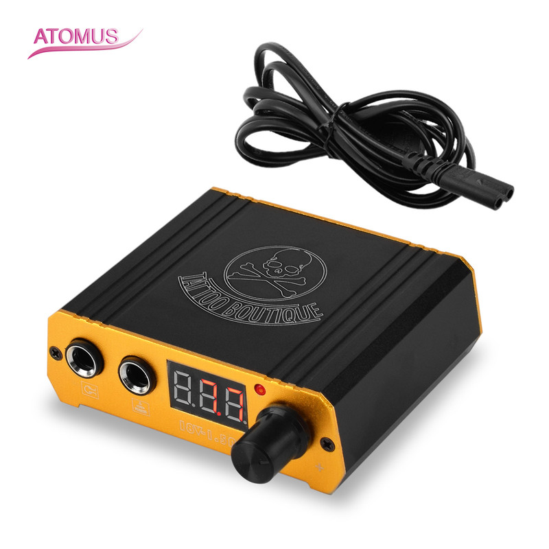 Aluminum Alloy LED digital display black gold power supply tattoo power supply stabilized voltage transformer tattoo tattoo tool