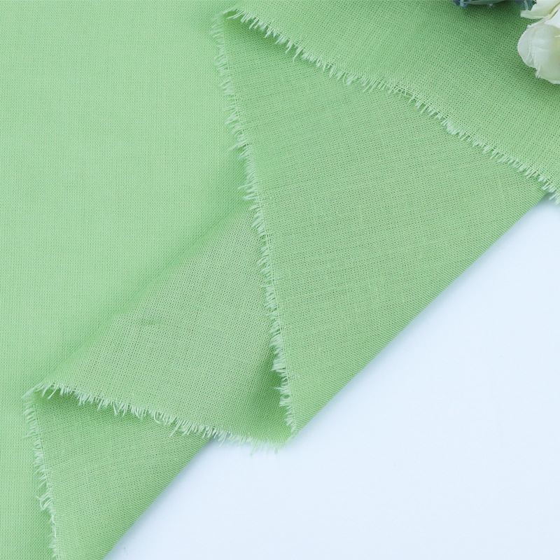 Tela de moda de lino y viscosa de 120g, tela de lino de 30 hilos, tela de lino de tejido liso para camisas y vestidos.