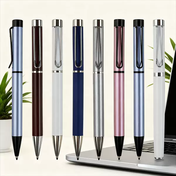 Morandi Color U-Shaped Pen Clip Metal Ballpoint Pen Gel Pen Signature Pen Rotating High-Value Business Gift Pen
