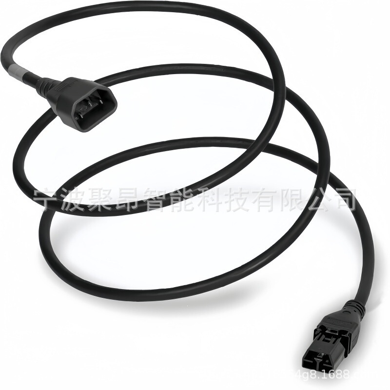 1m Black SAF-D-Grid 400 T-Lock Plug to IEC 320 C14 SJT 14AWG 1m Black SAF-D-Grid 400 T-Lock Plug to IEC 320 C14 SJT 14AWG