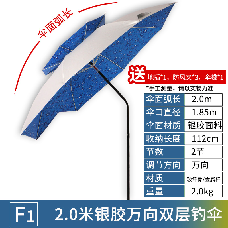 [double-layer silver glue universal] f type 2.0m - silver outer and water bead color on the inside