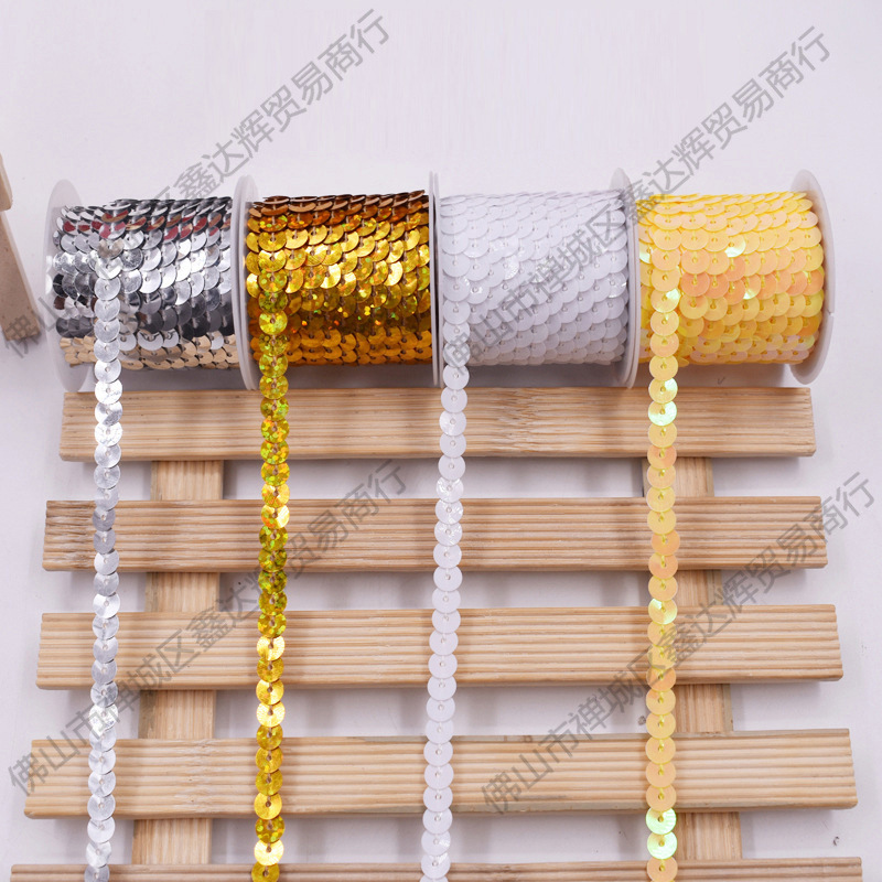 1 cuentas de escenario de encaje de metros de longitud de suministros de eje multicolor de sequinilla 4 nuevos accesorios hechos a mano