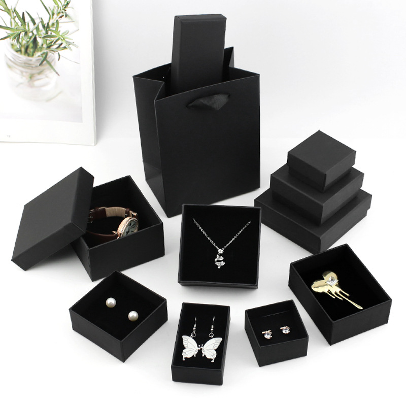 天地盖首饰盒饰品包装纸盒子牛皮纸手链戒指盒耳钉吊坠项链盒手镯