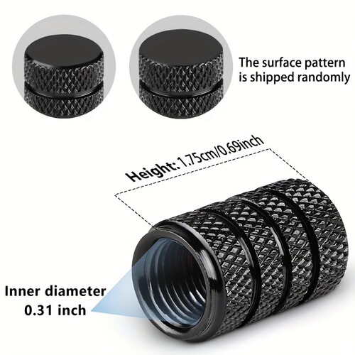 Bicycle aluminum alloy colored American embossed valve cap Car tire valve cap Sedan dust cap