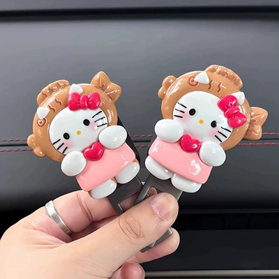 Car Seat Belt Extension — Seat belt shoulder pad - card-buckle-2-love-kittys