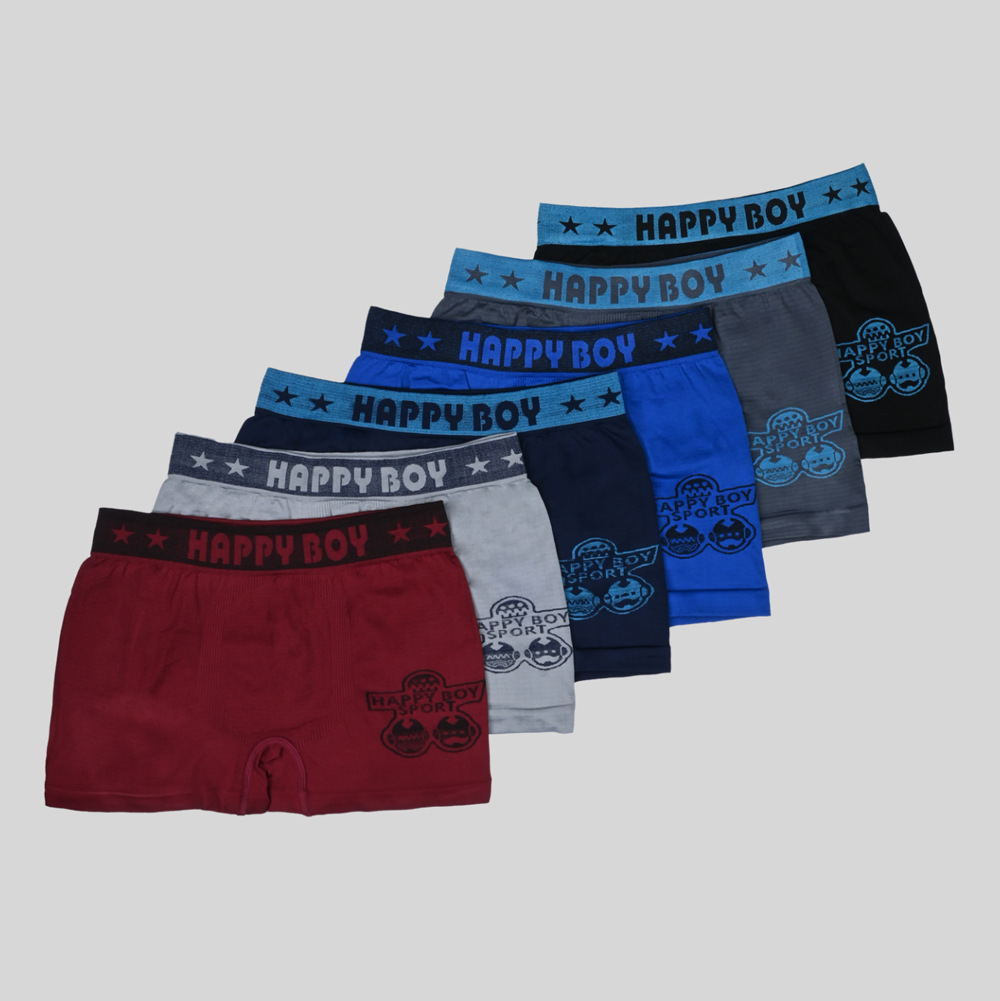 Calzoncillos bóxer elásticos y transpirables de poliéster sin costuras estampados HAPPYBOY Calzoncillos para niños de 10 a 15 años