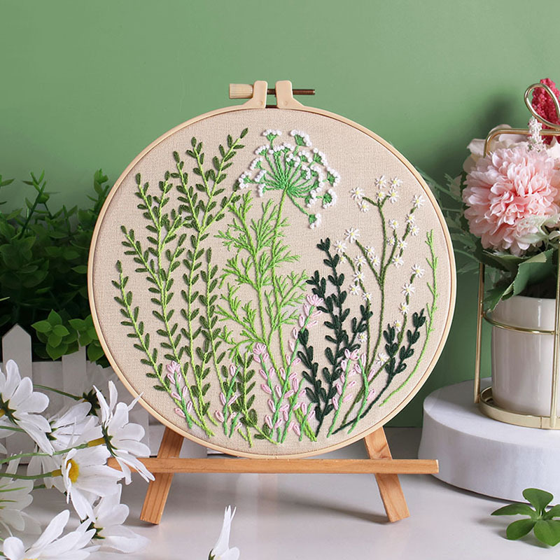 DIY material de bordado hecho a mano paquete original ramo de flores de bordado Europeo kit de costura Inglés