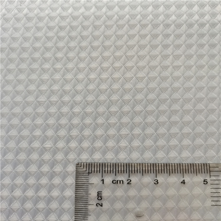 全涤提花华夫格230克面料   防水浴帘布料