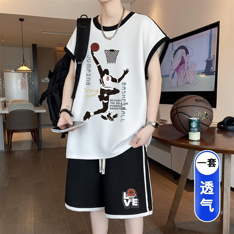 1806 흰색 (조끼 + 반바지) 품질 보증