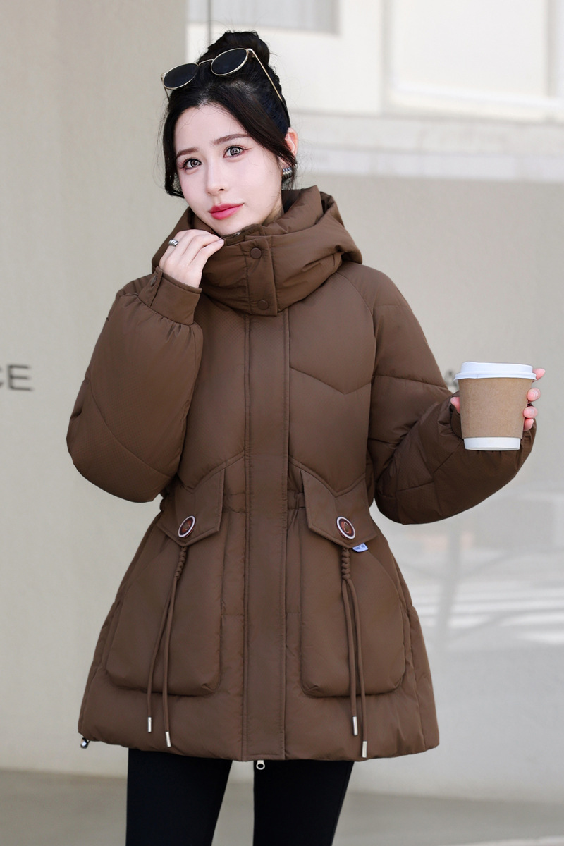 Algodón para mujeres 2024 nueva chaqueta de algodón de moda de invierno ropa de algodón larga y gruesa chaqueta de algodón para mujeres image 10