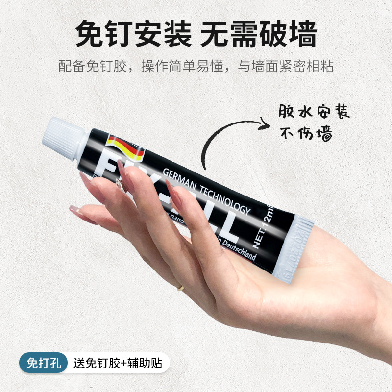 Soporte para tapas de ollas sin necesidad de taladrar, estante de almacenamiento para cocina, soporte para tablas de cortar montado en la pared, almacenamiento multifuncional en la pared