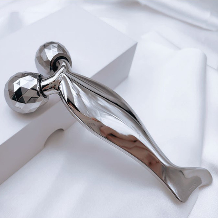 Tabla de Gua Sha de aleación de zinc, raspador facial con forma de cabeza de sirena, masaje para la piel