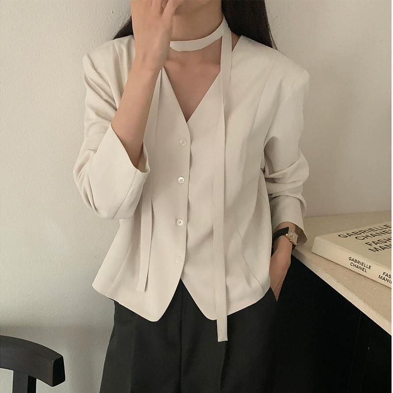 Chic корейская версия пальто на шнуровке