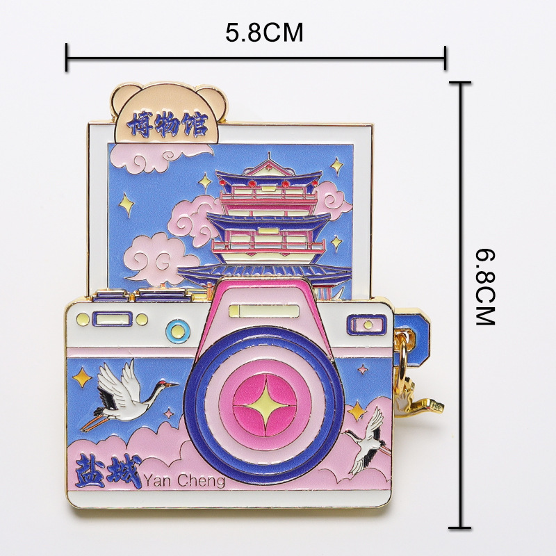 相机金属冰箱贴全国热门城市打卡旅游景点纪念品工艺品文创伴手礼|undefined