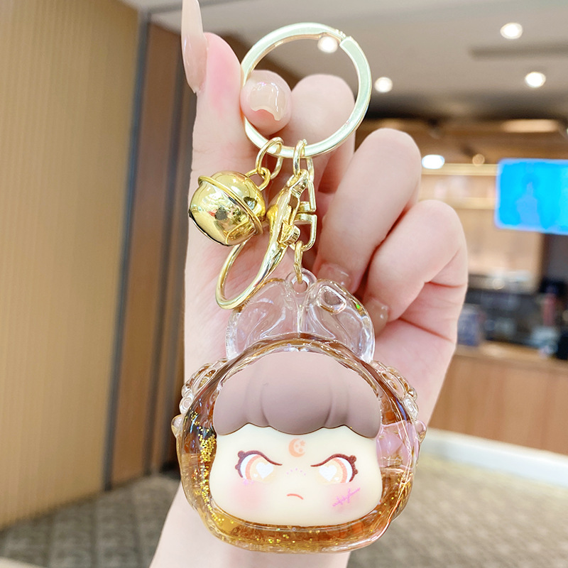 환환토끼 키링 - 브라운