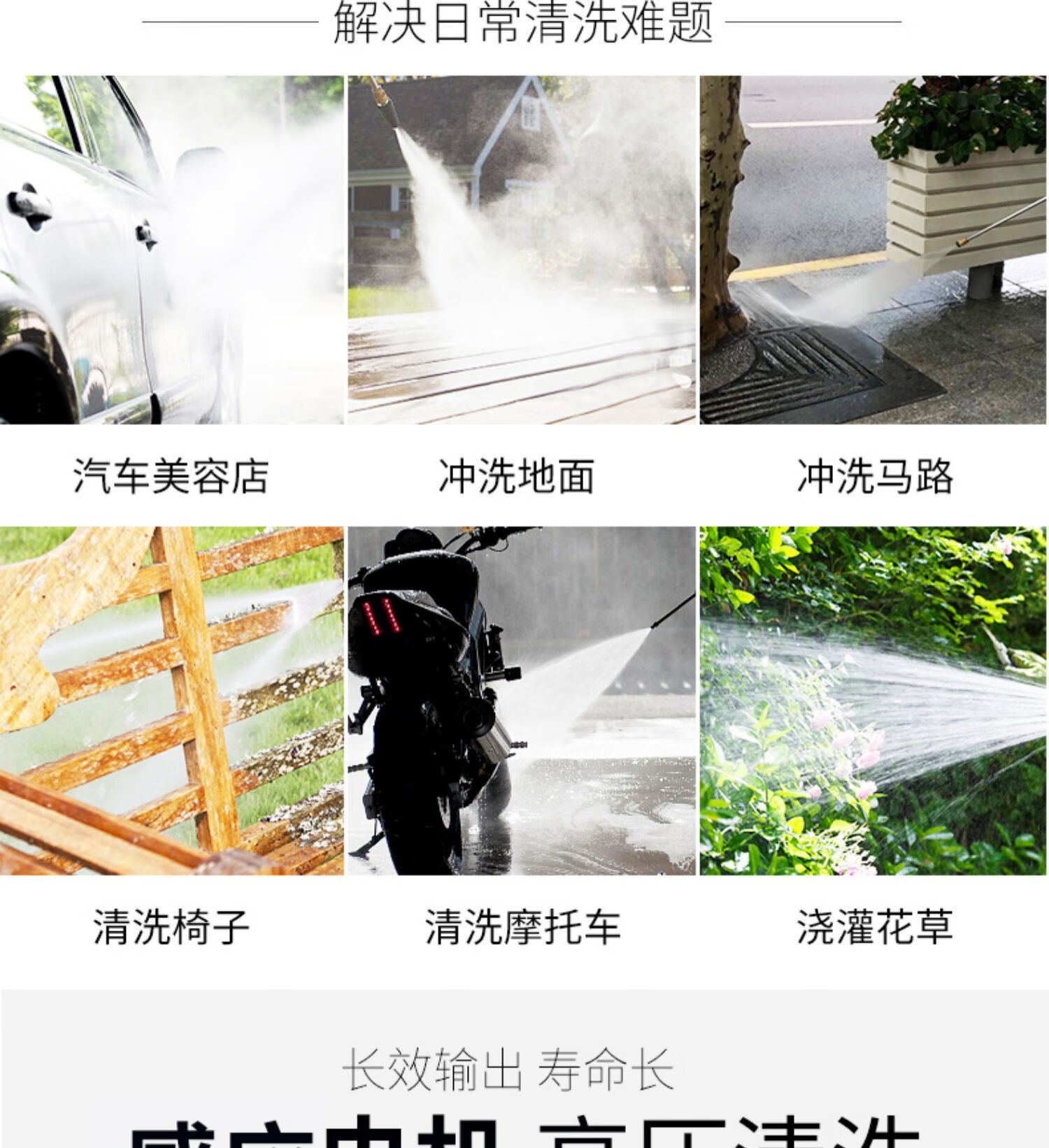 Jepus High-Pressure Cleaning Machine, Commercial Car Washing Machine, Car Washing Water Gun, High-Pressure Car Washing Pump, Floor Cleaning Machine, Industrial Cleaning