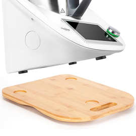 新款竹制滑动托盘 厨房料理机收纳架 可提式桌面料理机底座BSCI