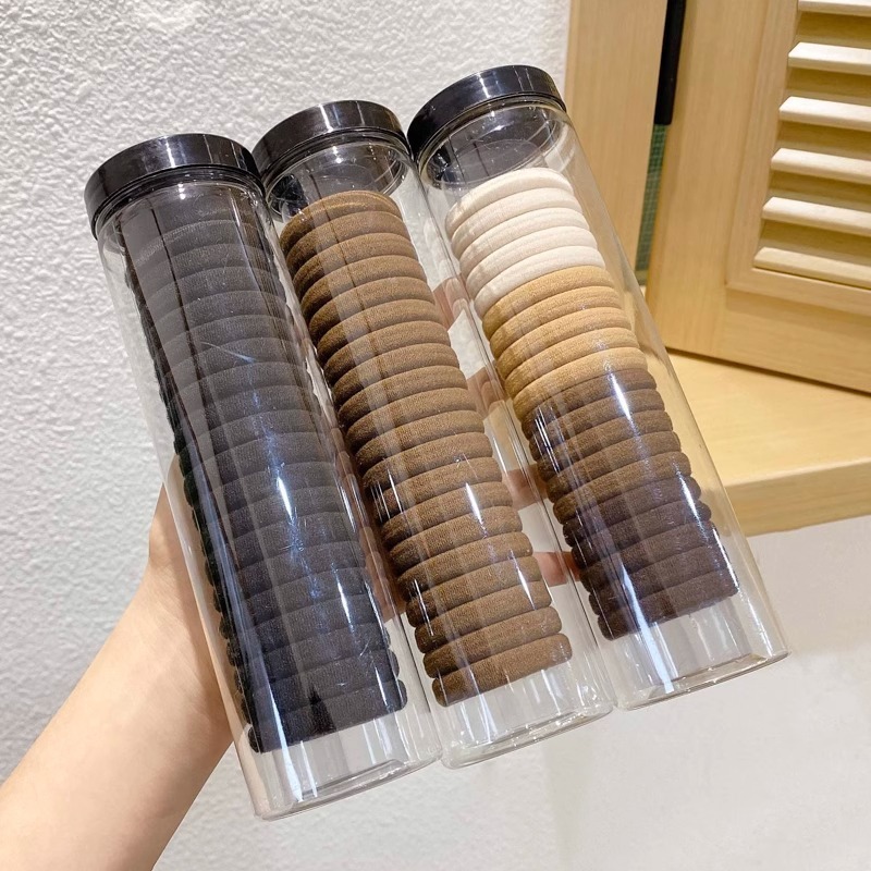 彩色头绳黑色皮套高弹力扎头发皮筋耐用发圈发饰发绳发成人头绳女|undefined