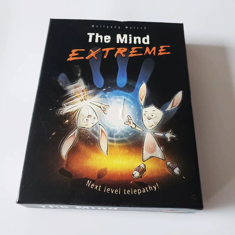 Англоязычная версия настольной игры «Синхронизация разума» — The Mind / The Mind Extreme, карточная игра для семьи, карточная настолка с духом-носорогом