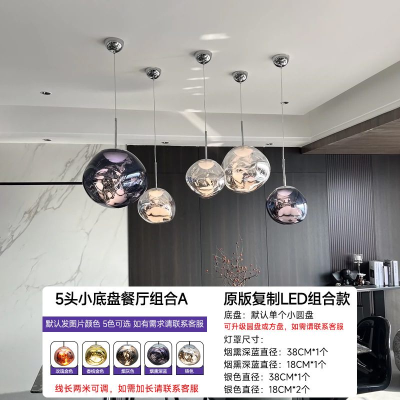 デザイナー溶岩シャンデリア大別荘loft複式選択階段間長シャンデリア客間バーシンプルレストラン|undefined