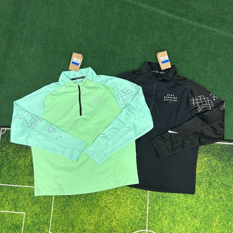 2026 New Cross-Border Model Half-Zip Quick-Dry Long-Sleeve Sun-Protective Stand-Collar Outdoor Sports Casual Wear with Reflective Print